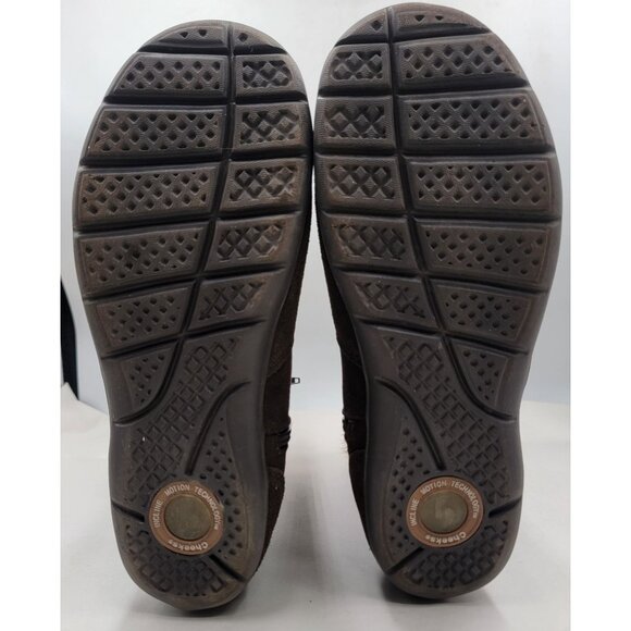 Tony Little Cheeks Fit Body Boots Brown Faux Fur Lined Zip Closure Womens 8 - Picture 5 of 12